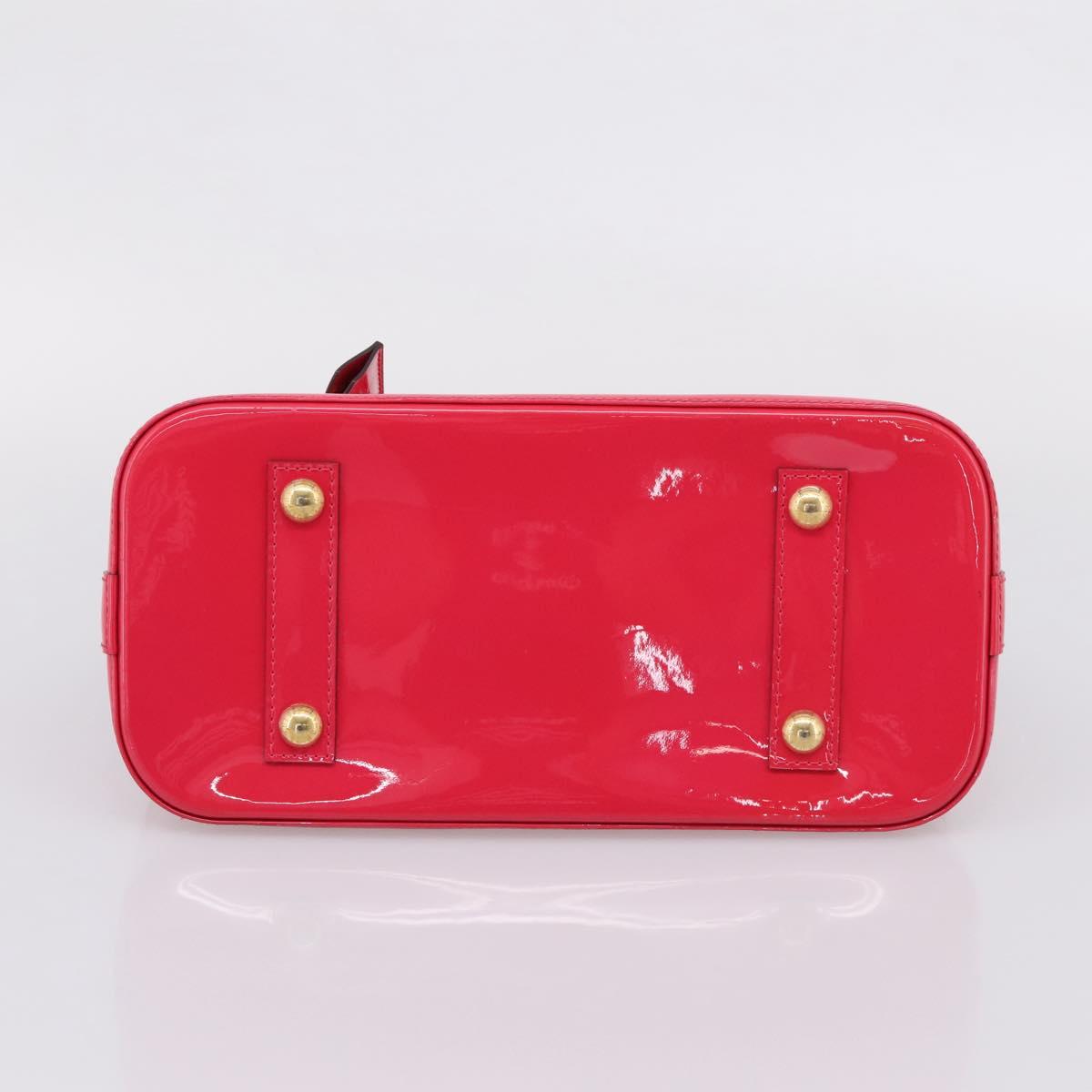 LOUIS VUITTON Monogram Vernis Alma PM Rouge Grunadine M91693 LV Auth 208851SAV