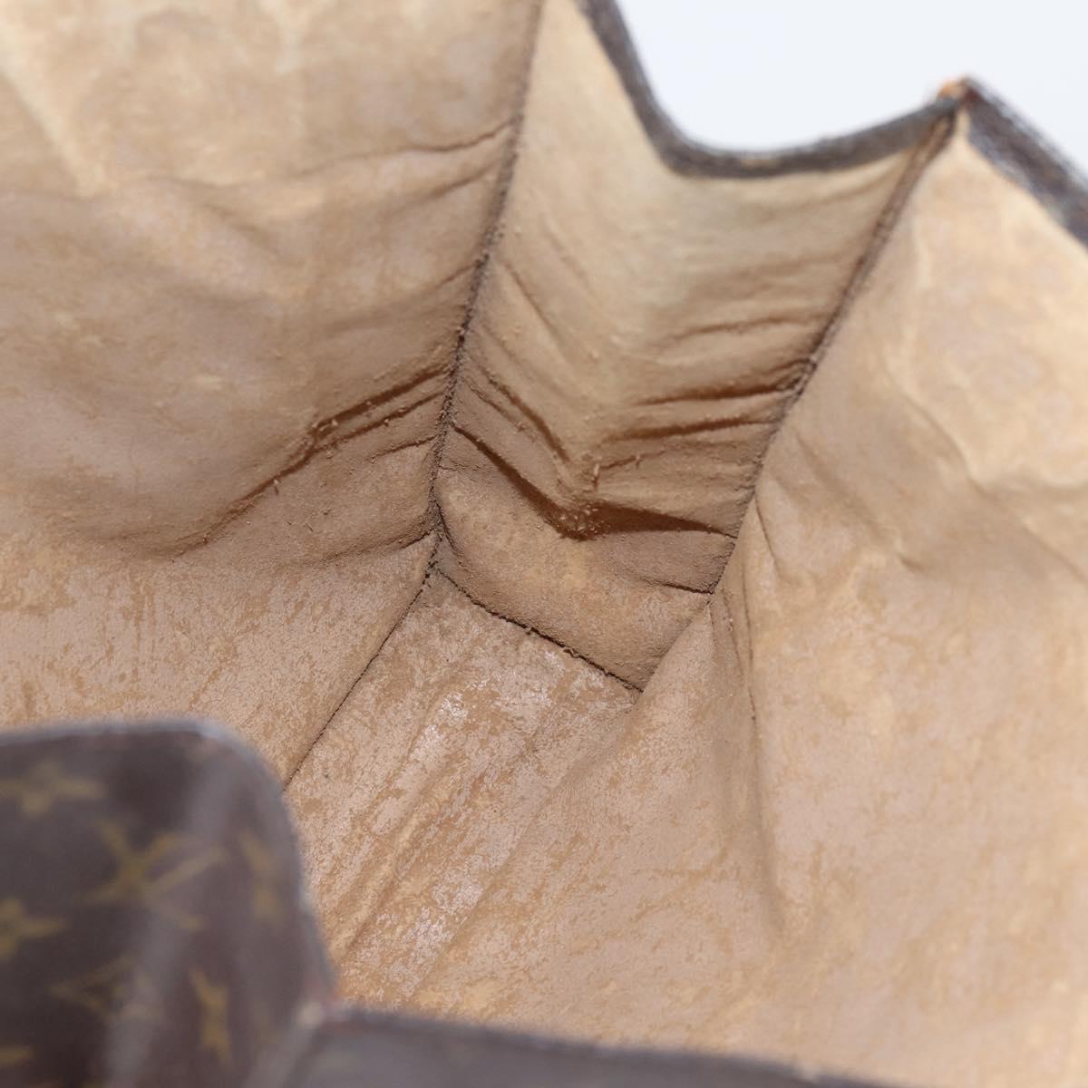 LOUIS VUITTON Monogram Sac Plat Hand Bag M51140 LV Auth 208856