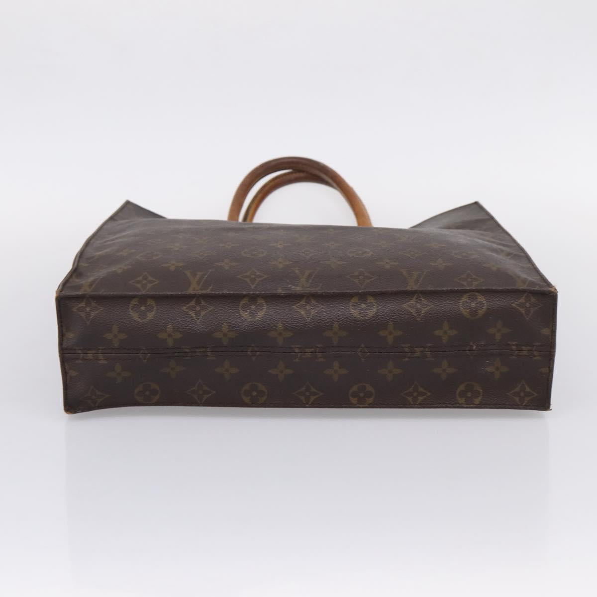LOUIS VUITTON Monogram Sac Plat Hand Bag M51140 LV Auth 208856