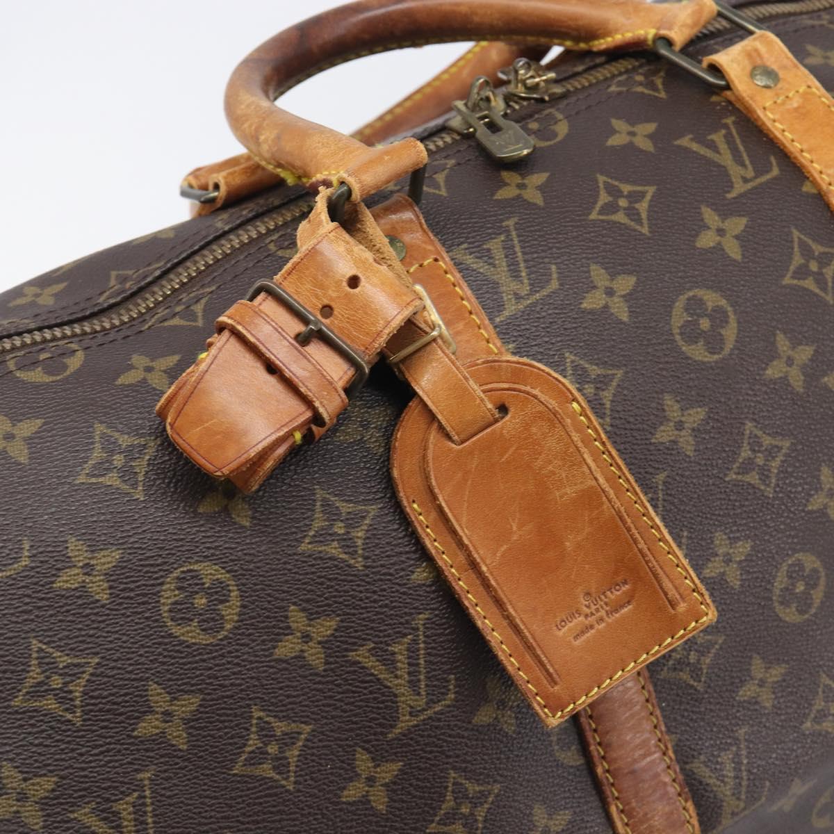 LOUIS VUITTON Monogram Keepall 50 Boston Bag M41426 LV Auth 208863