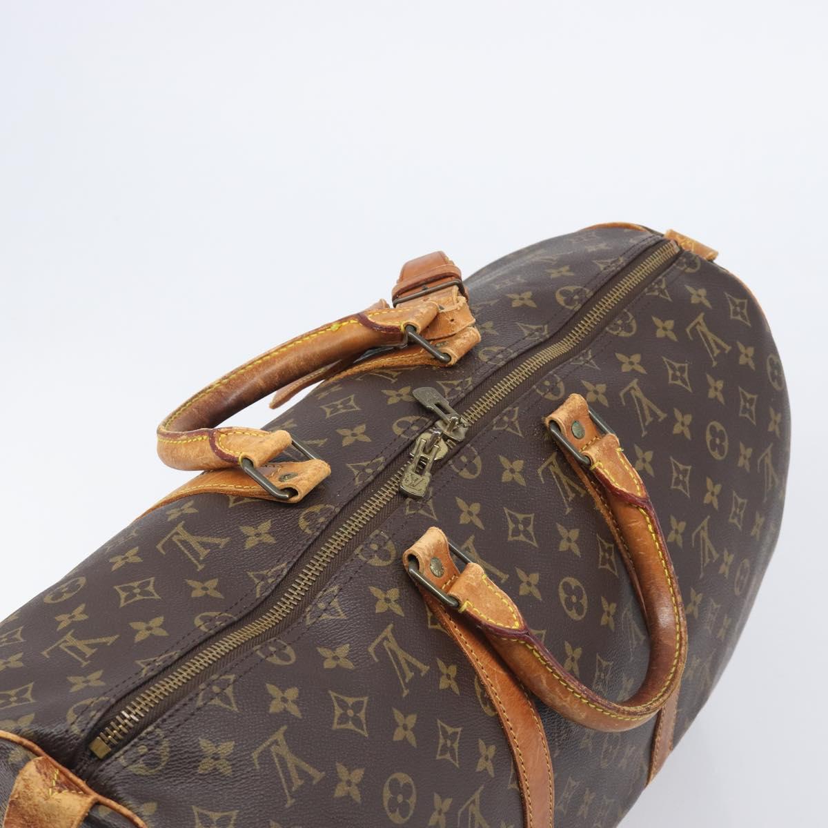 LOUIS VUITTON Monogram Keepall 50 Boston Bag M41426 LV Auth 208863