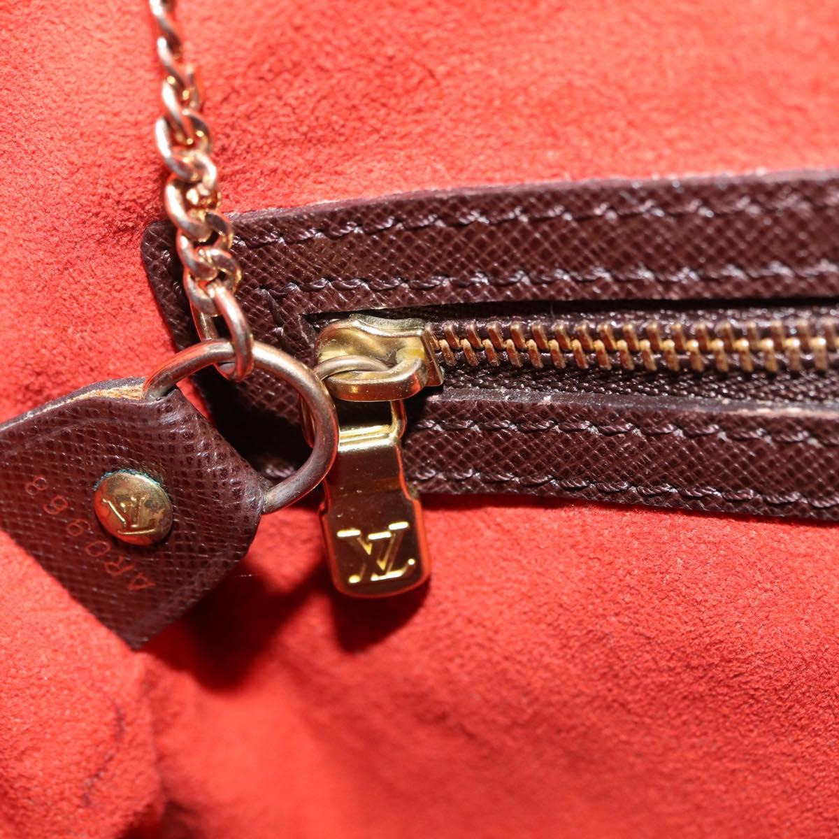 LOUIS VUITTON Damier Ebene Marais Shoulder Bag N42240 LV Auth 208868V
