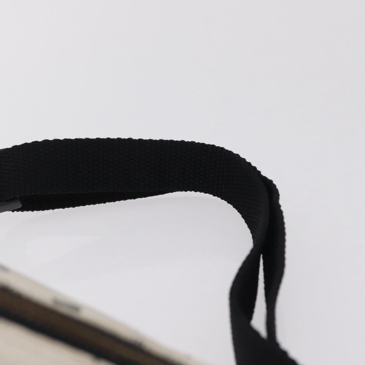 MCM Vicetos Waist Bag PVC Leather White Gold Tone Auth 208876