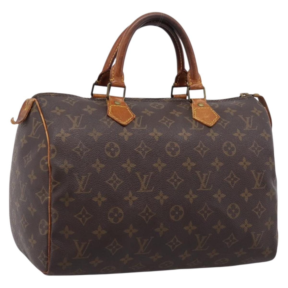 LOUIS VUITTON Monogram Speedy 30 Hand Bag M41526 LV Auth 208880
