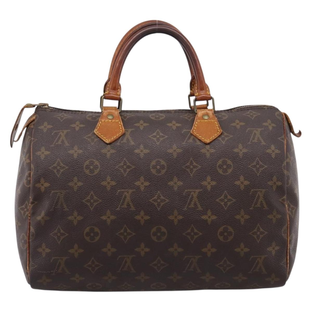 LOUIS VUITTON Monogram Speedy 30 Hand Bag M41526 LV Auth 208880