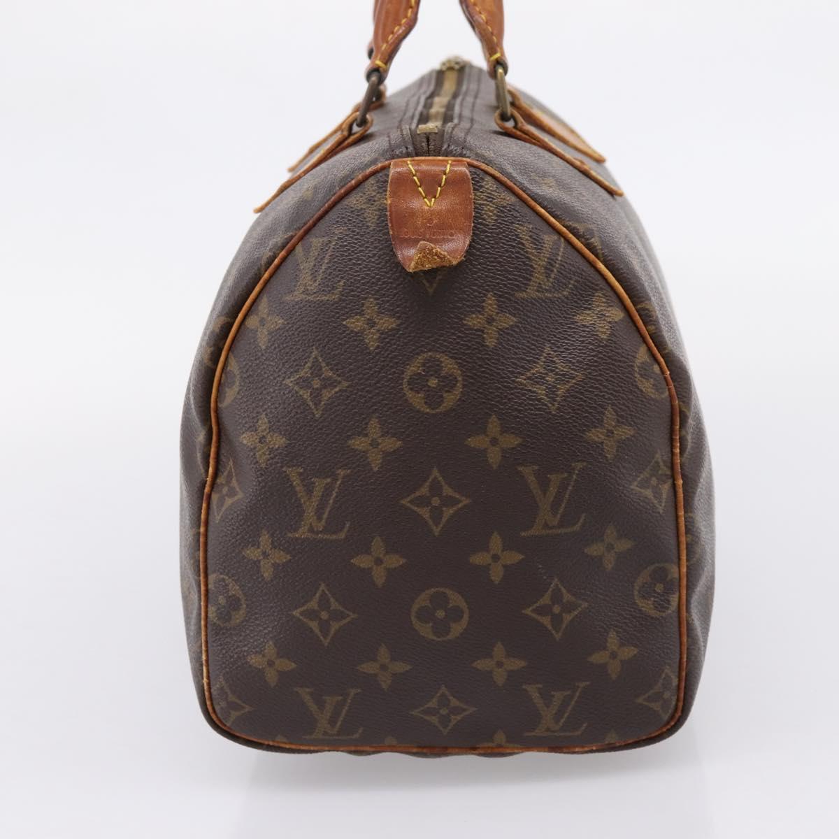 LOUIS VUITTON Monogram Speedy 30 Hand Bag M41526 LV Auth 208880