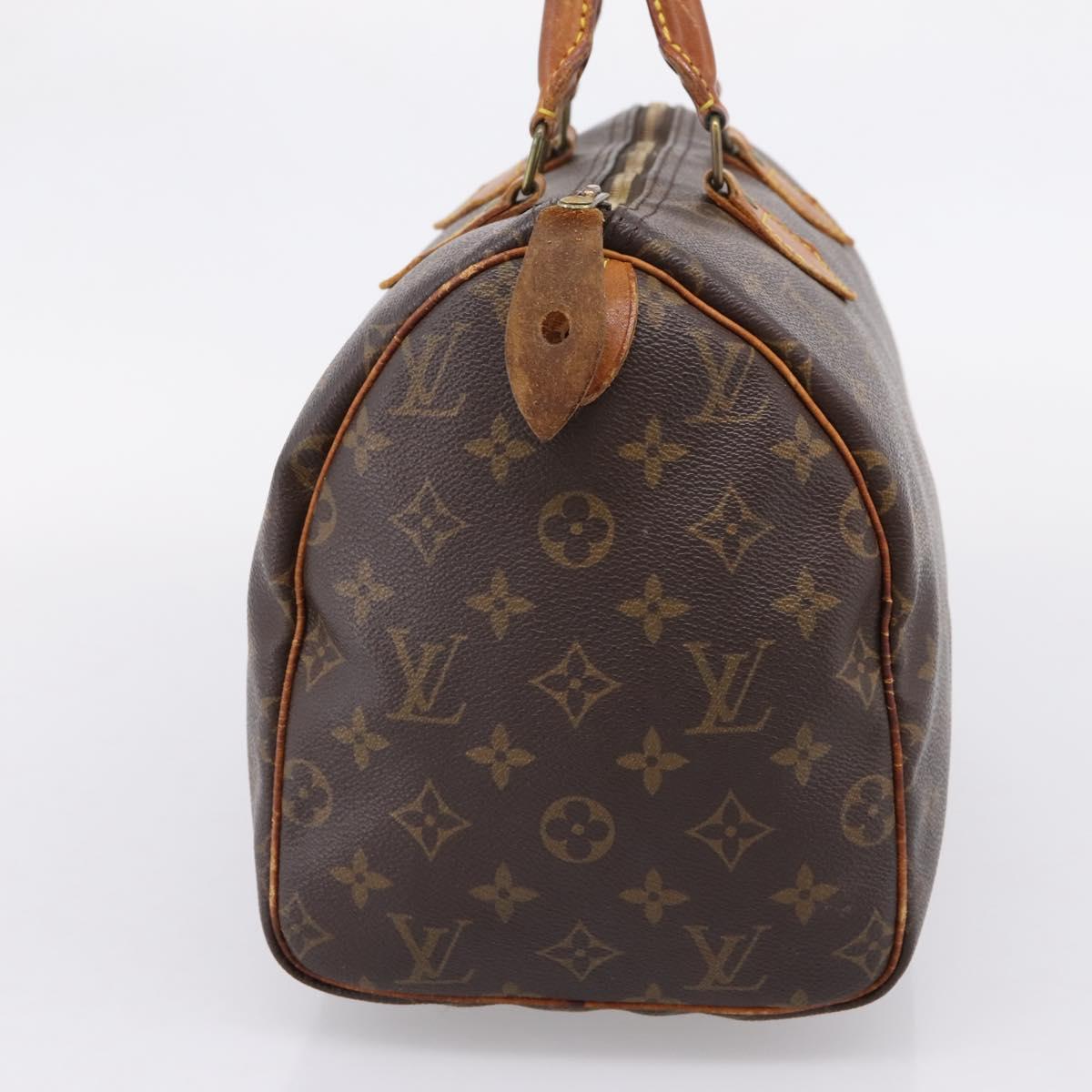 LOUIS VUITTON Monogram Speedy 30 Hand Bag M41526 LV Auth 208880