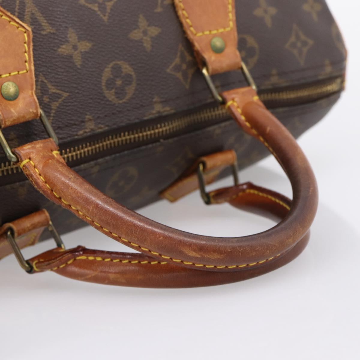 LOUIS VUITTON Monogram Speedy 30 Hand Bag M41526 LV Auth 208880