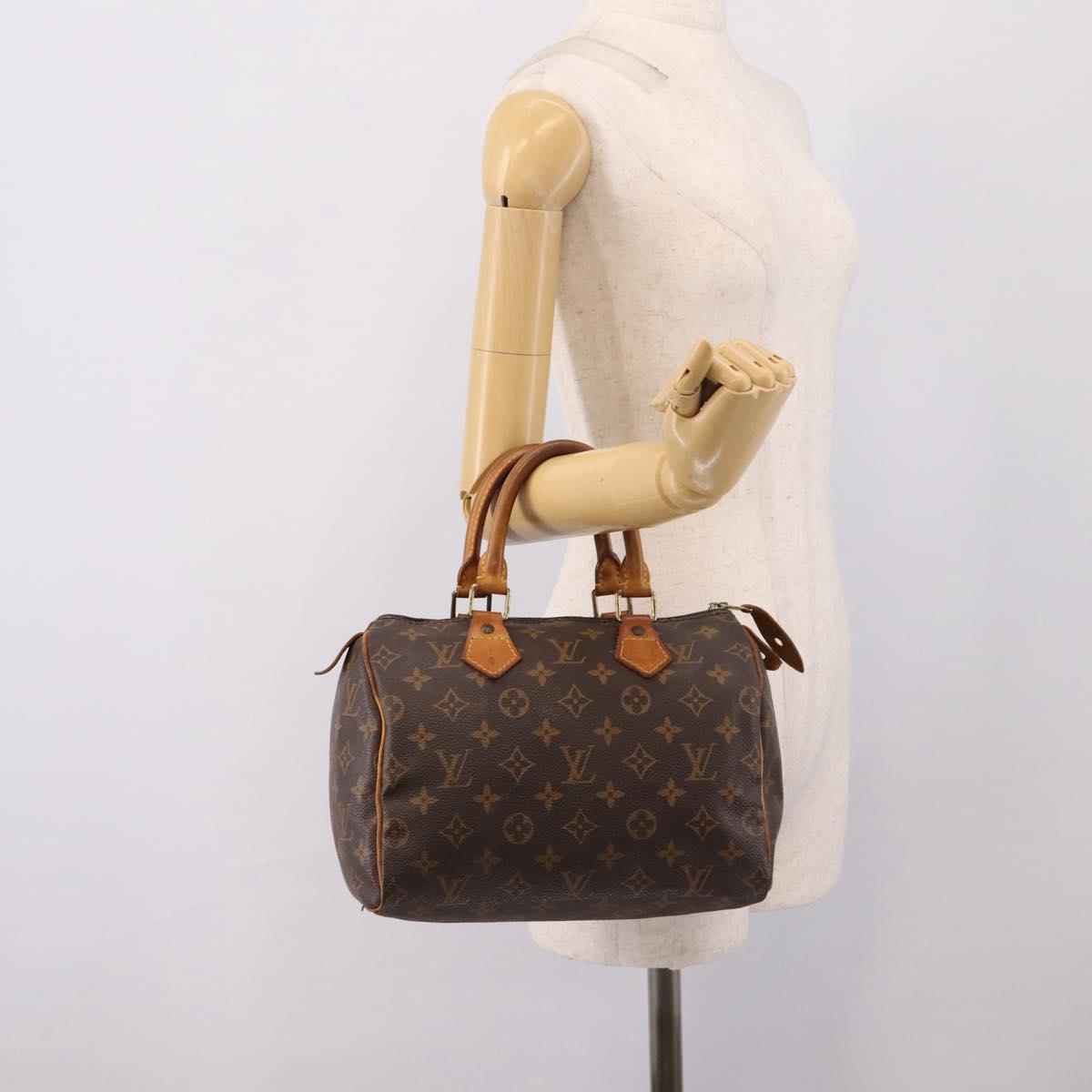 LOUIS VUITTON Monogram Speedy 25 Hand Bag M41528 LV Auth 208881A
