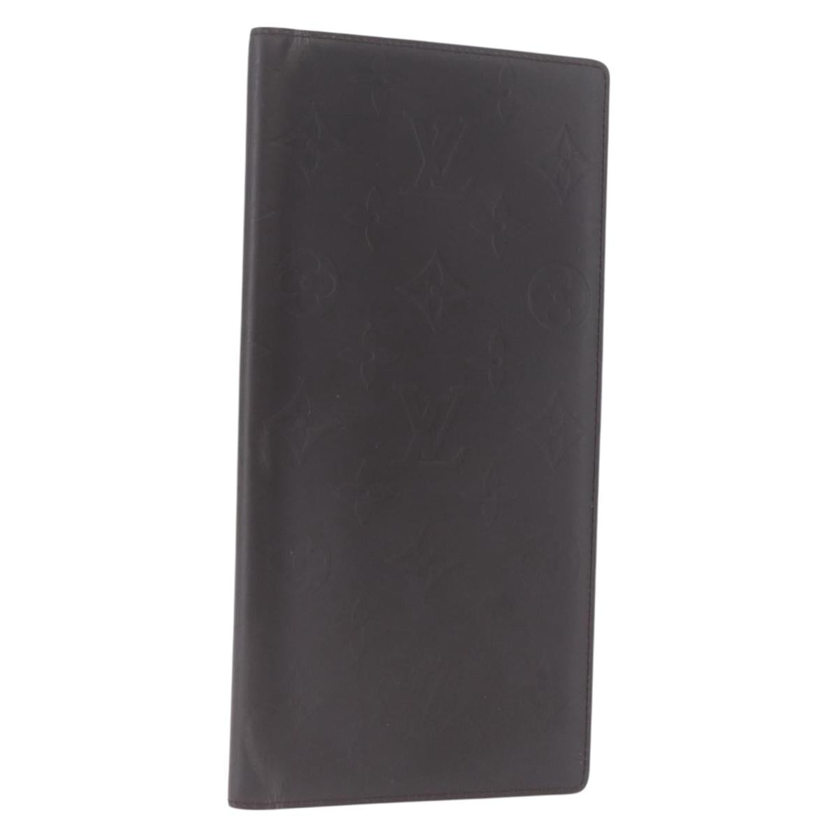 LOUIS VUITTON Monogram Grasse Portefeuille Double Case Black M66480 Auth 208903V