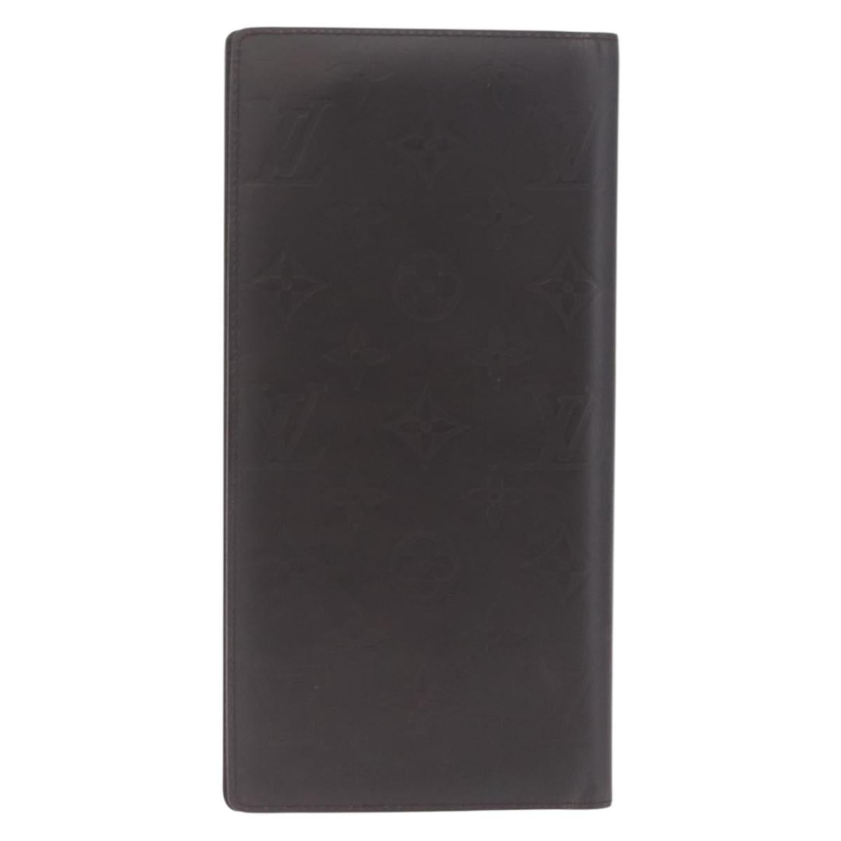 LOUIS VUITTON Monogram Grasse Portefeuille Double Case Black M66480 Auth 208903V