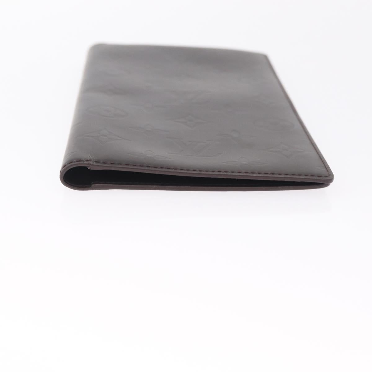 LOUIS VUITTON Monogram Grasse Portefeuille Double Case Black M66480 Auth 208903V
