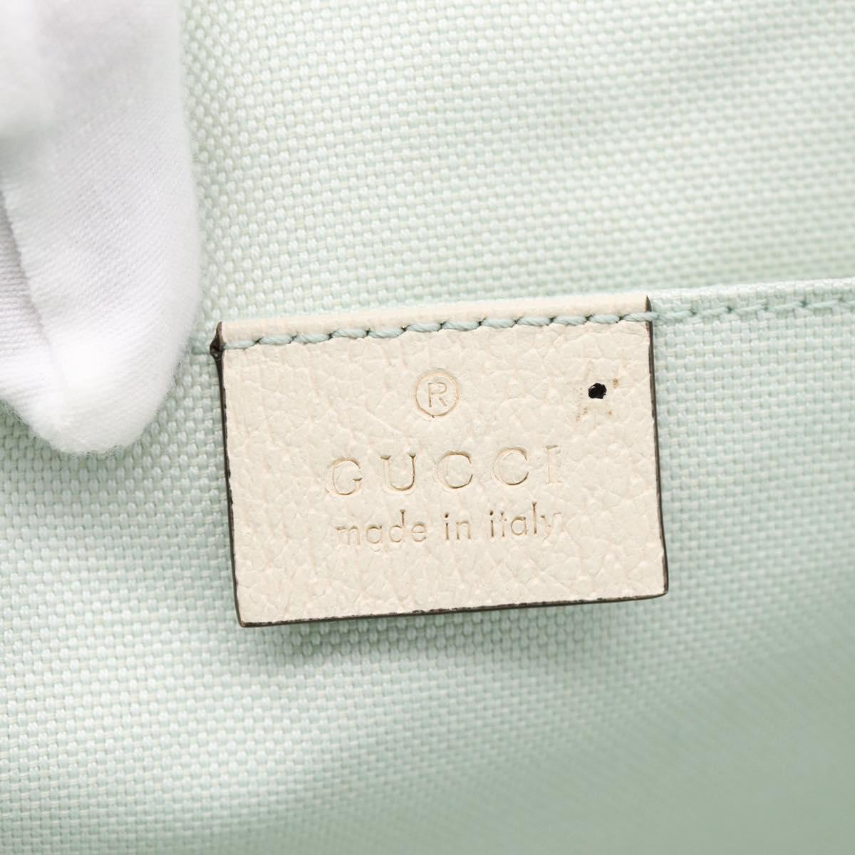 GUCCI Hand Bag Canvas Light Blue 628159 Auth 209003M