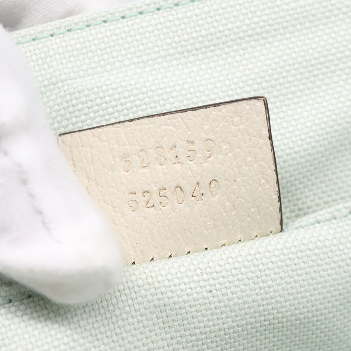 GUCCI Hand Bag Canvas Light Blue 628159 Auth 209003M