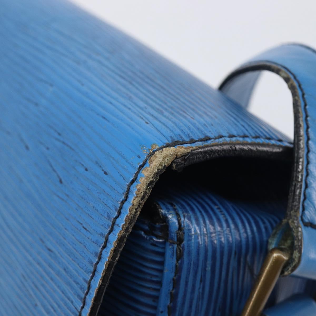 LOUIS VUITTON Epi Saint Cloud GM Shoulder Bag Toledo Blue M52195 LV Auth 209019