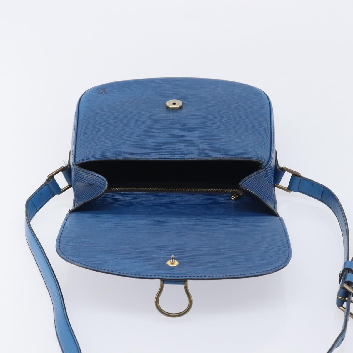 LOUIS VUITTON Epi Saint Cloud GM Shoulder Bag Toledo Blue M52195 LV Auth 209019