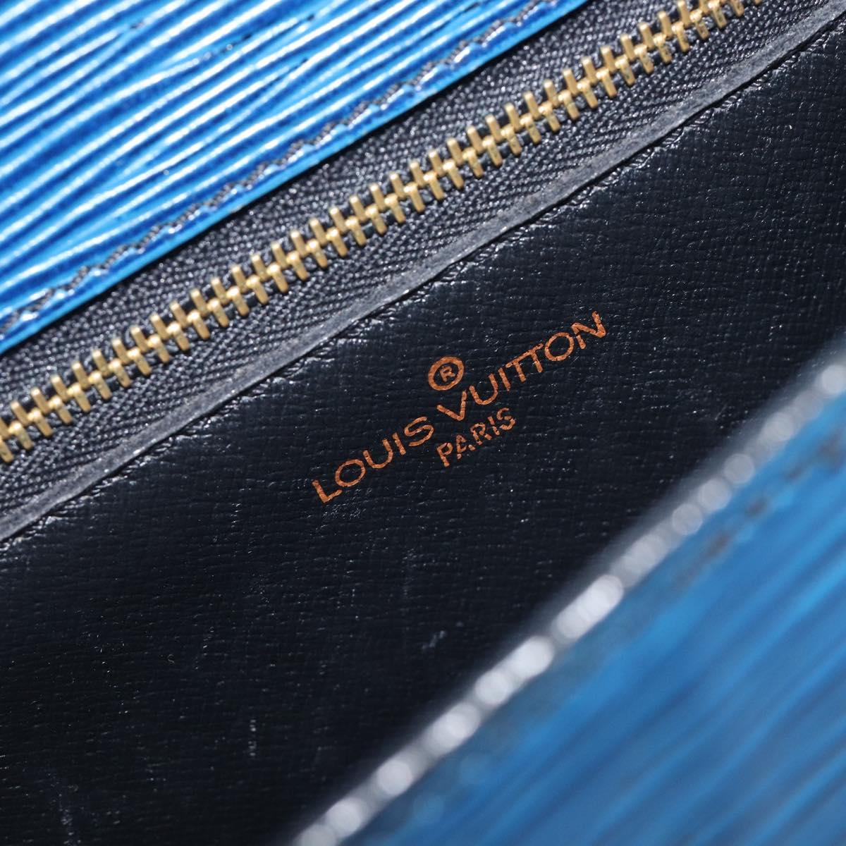 LOUIS VUITTON Epi Saint Cloud GM Shoulder Bag Toledo Blue M52195 LV Auth 209019