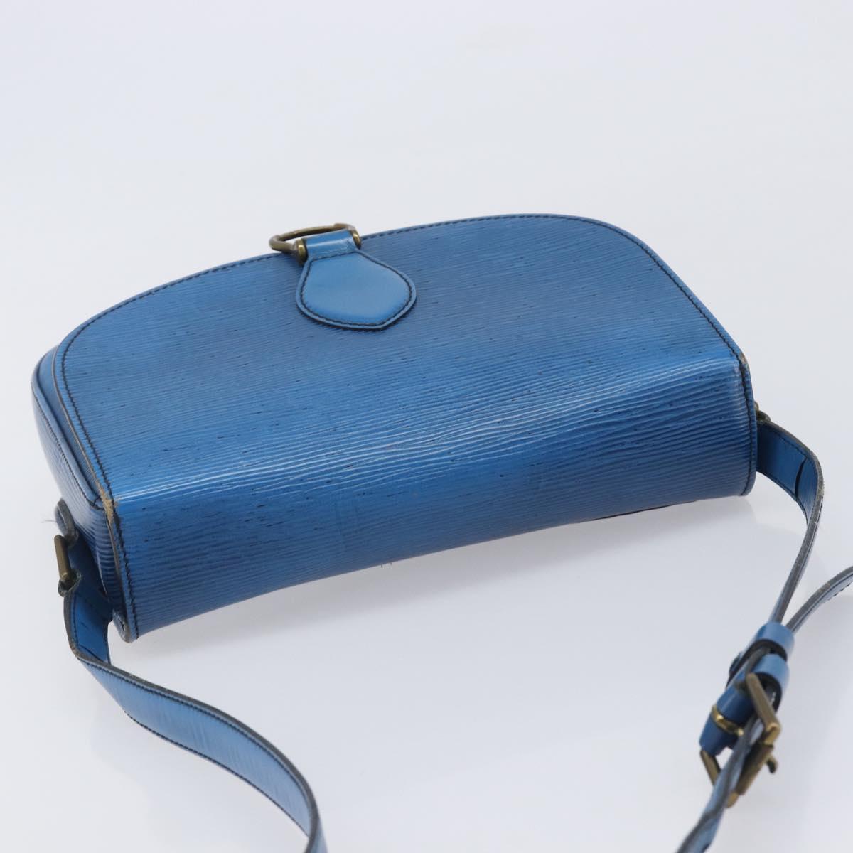 LOUIS VUITTON Epi Saint Cloud GM Shoulder Bag Toledo Blue M52195 LV Auth 209019