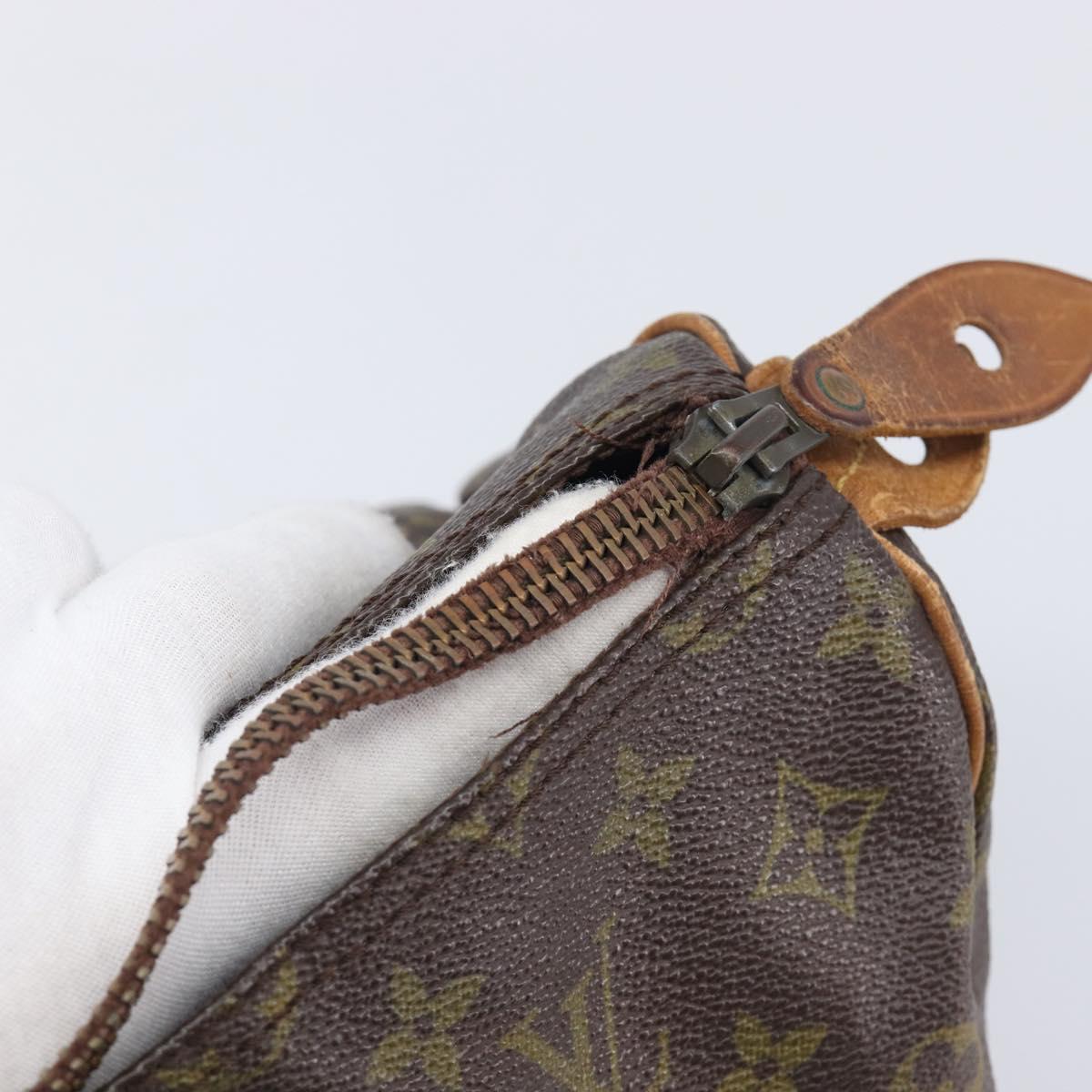 LOUIS VUITTON Monogram Speedy 35 Hand Bag M41524 LV Auth 209052