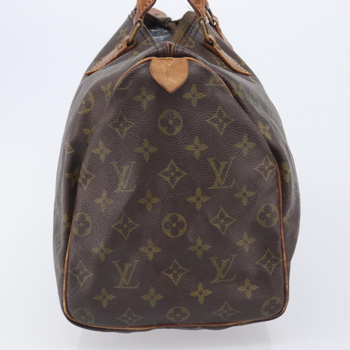 LOUIS VUITTON Monogram Speedy 35 Hand Bag M41524 LV Auth 209052
