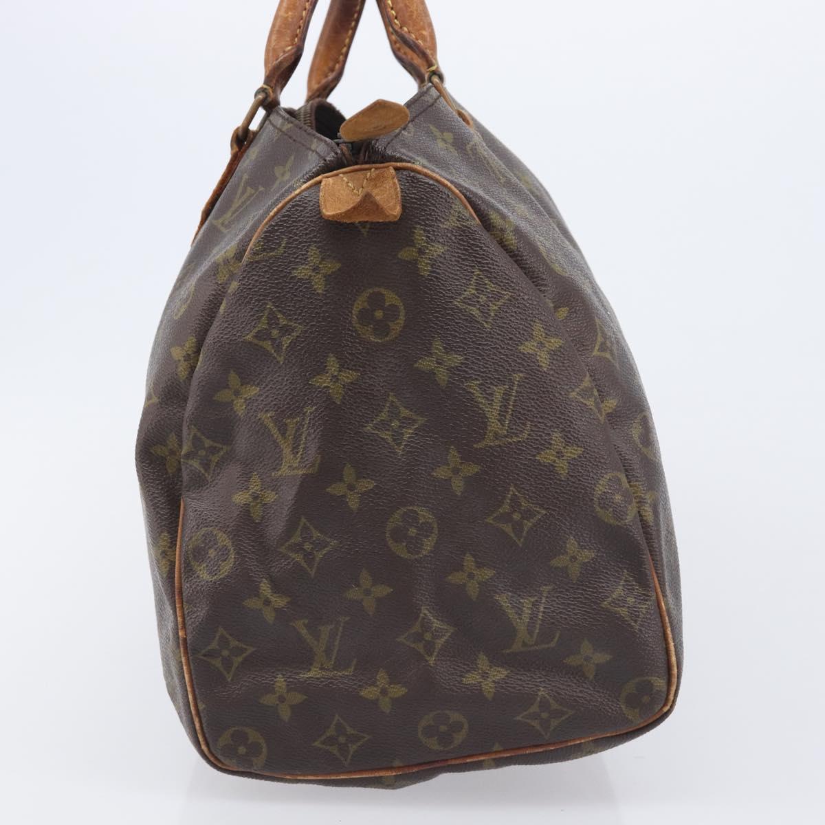 LOUIS VUITTON Monogram Speedy 35 Hand Bag M41524 LV Auth 209052