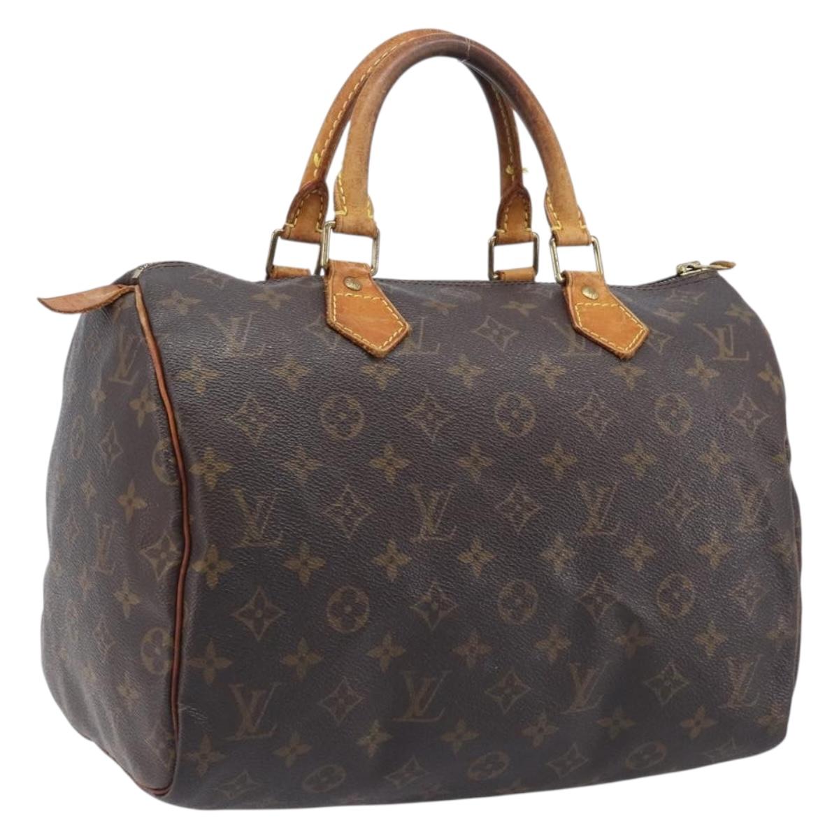LOUIS VUITTON Monogram Speedy 30 Hand Bag M41526 LV Auth 209071