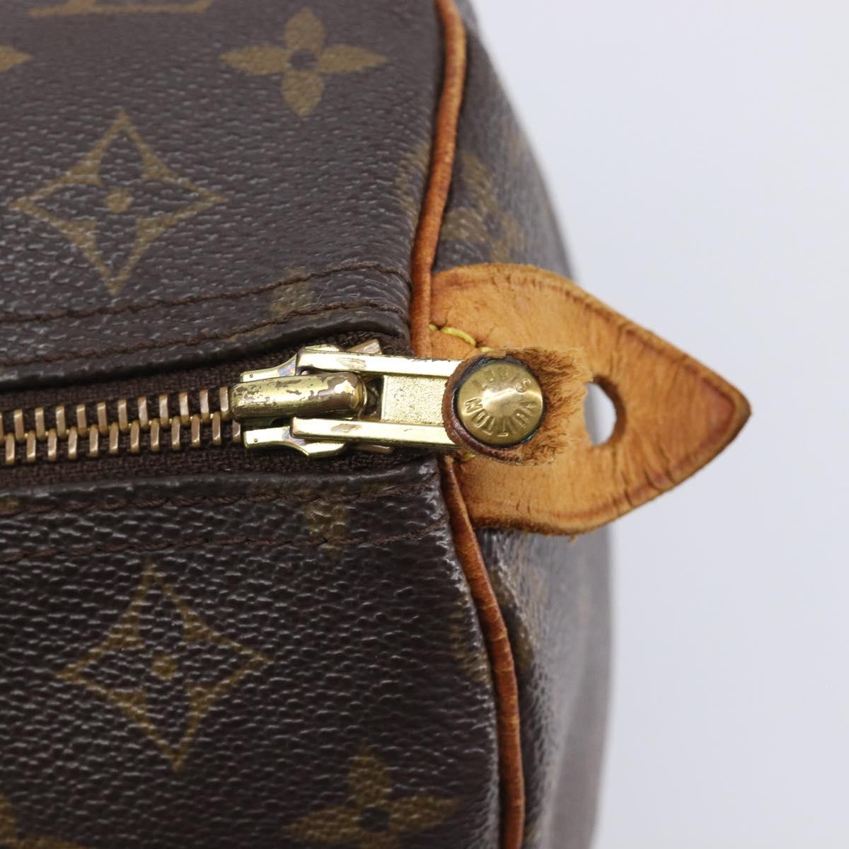 LOUIS VUITTON Monogram Speedy 30 Hand Bag M41526 LV Auth 209071
