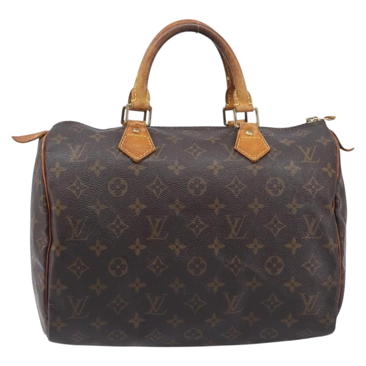 LOUIS VUITTON Monogram Speedy 30 Hand Bag M41526 LV Auth 209071
