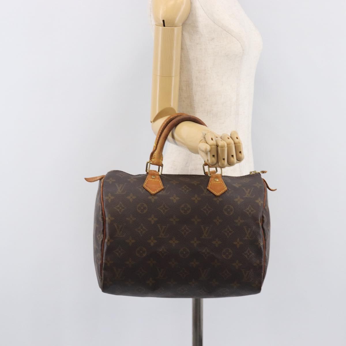 LOUIS VUITTON Monogram Speedy 30 Hand Bag M41526 LV Auth 209071
