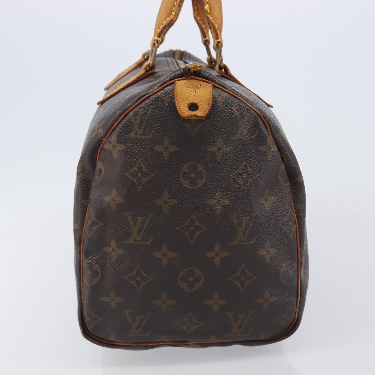 LOUIS VUITTON Monogram Speedy 30 Hand Bag M41526 LV Auth 209071