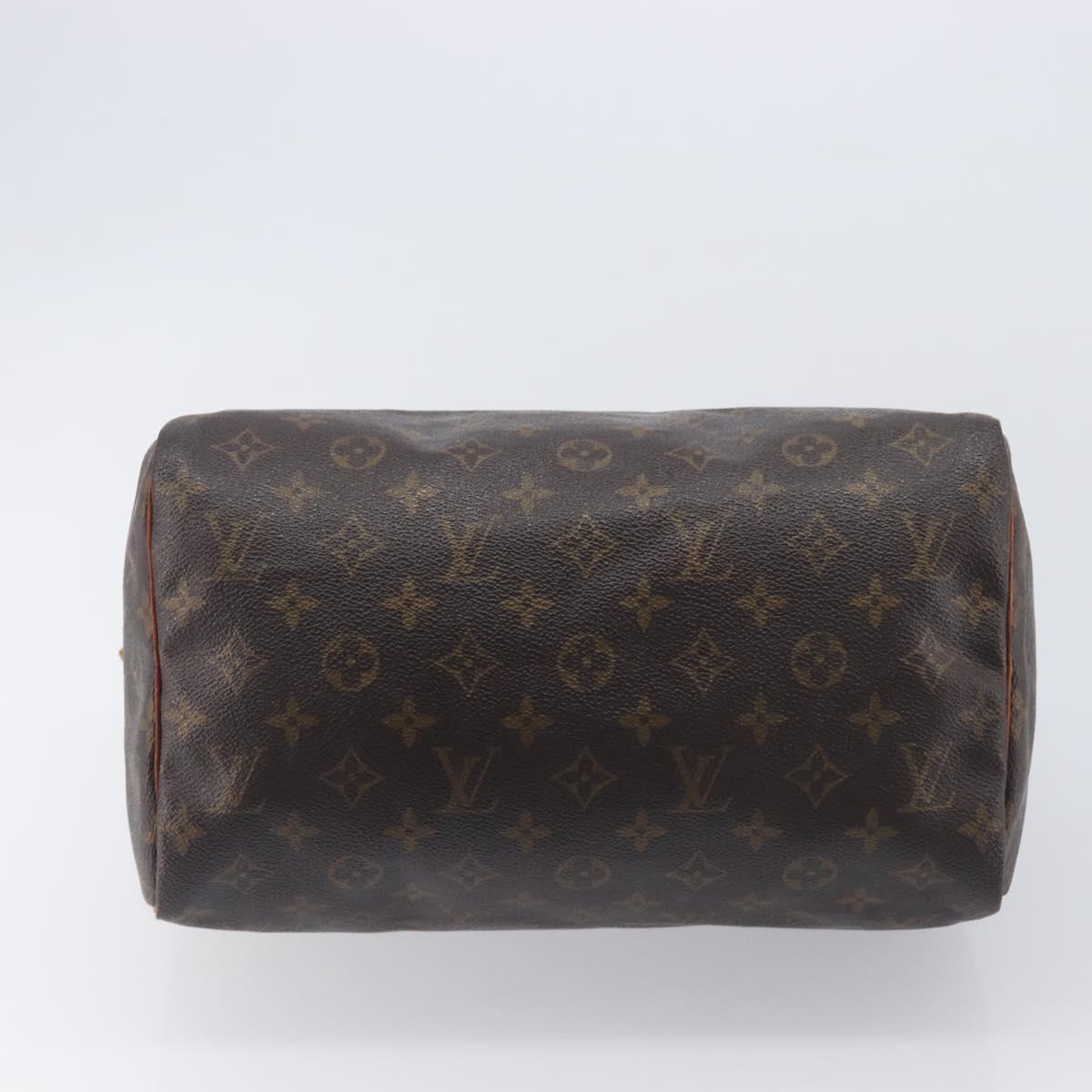 LOUIS VUITTON Monogram Speedy 30 Hand Bag M41526 LV Auth 209071