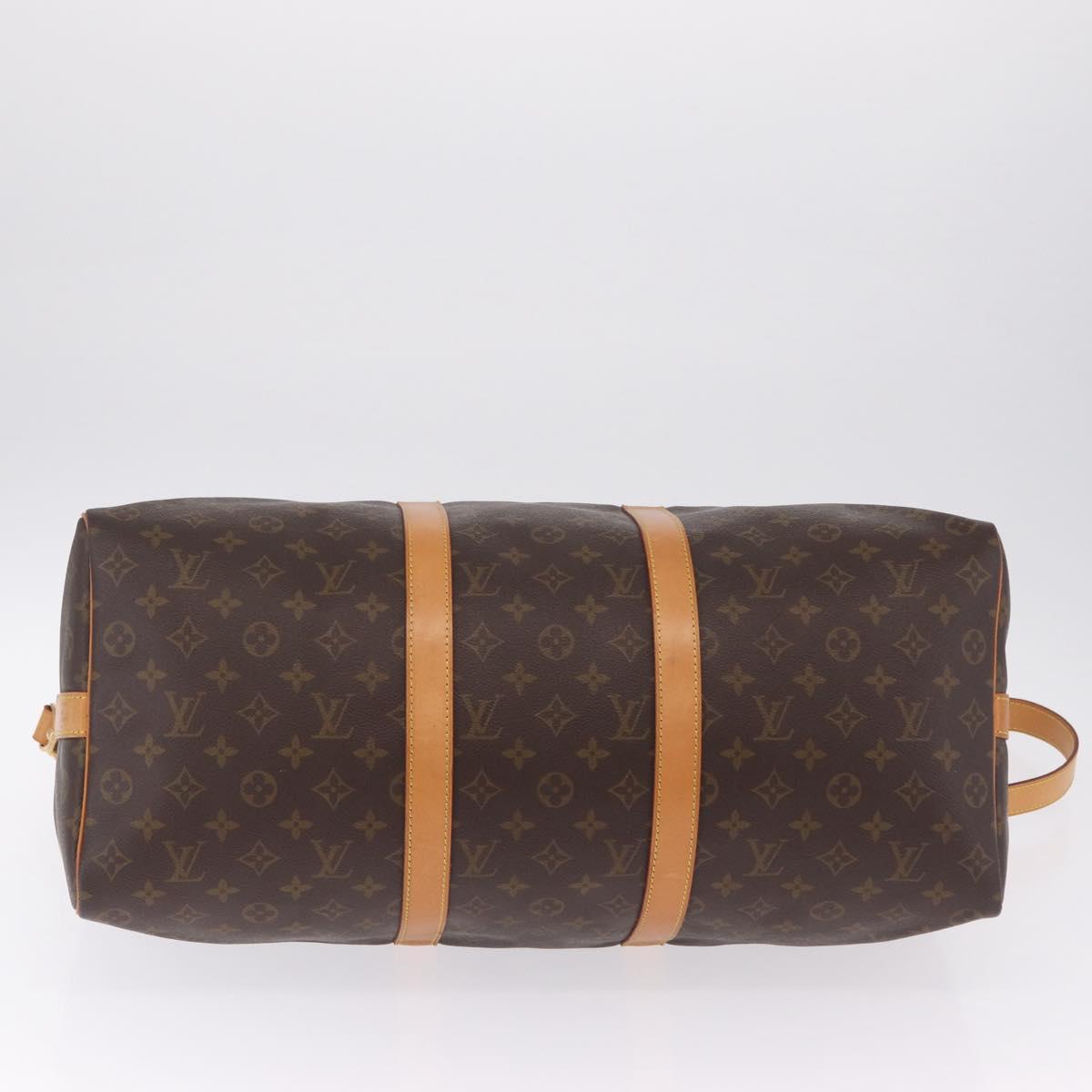 LOUIS VUITTON Monogram Keepall Bandouliere 50 Boston Bag M41416 LV Auth 209074A