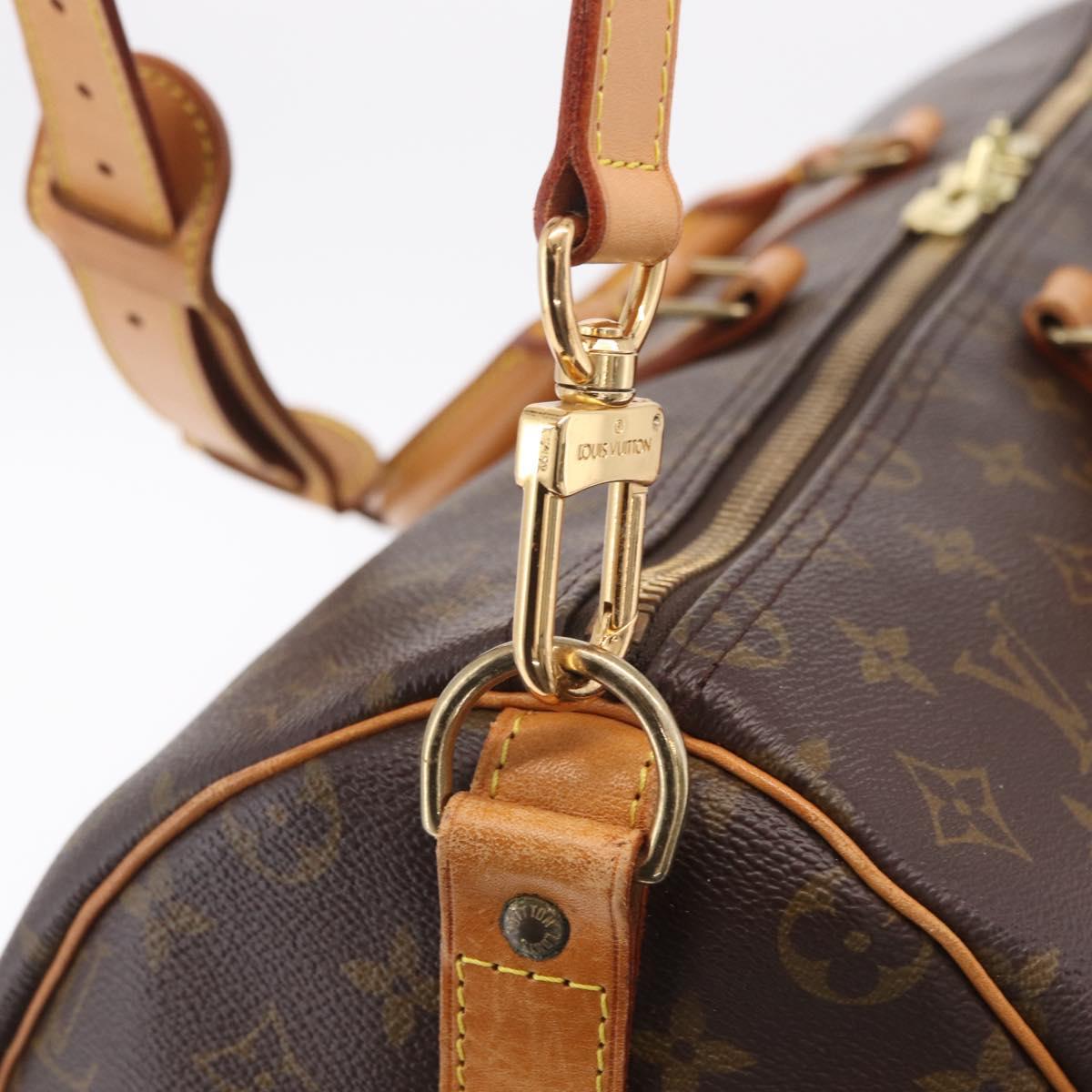 LOUIS VUITTON Monogram Keepall Bandouliere 50 Boston Bag M41416 LV Auth 209074A