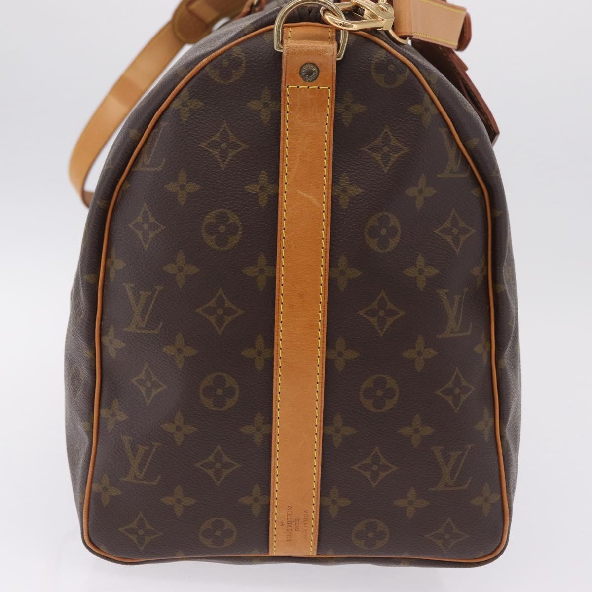 LOUIS VUITTON Monogram Keepall Bandouliere 50 Boston Bag M41416 LV Auth 209074A