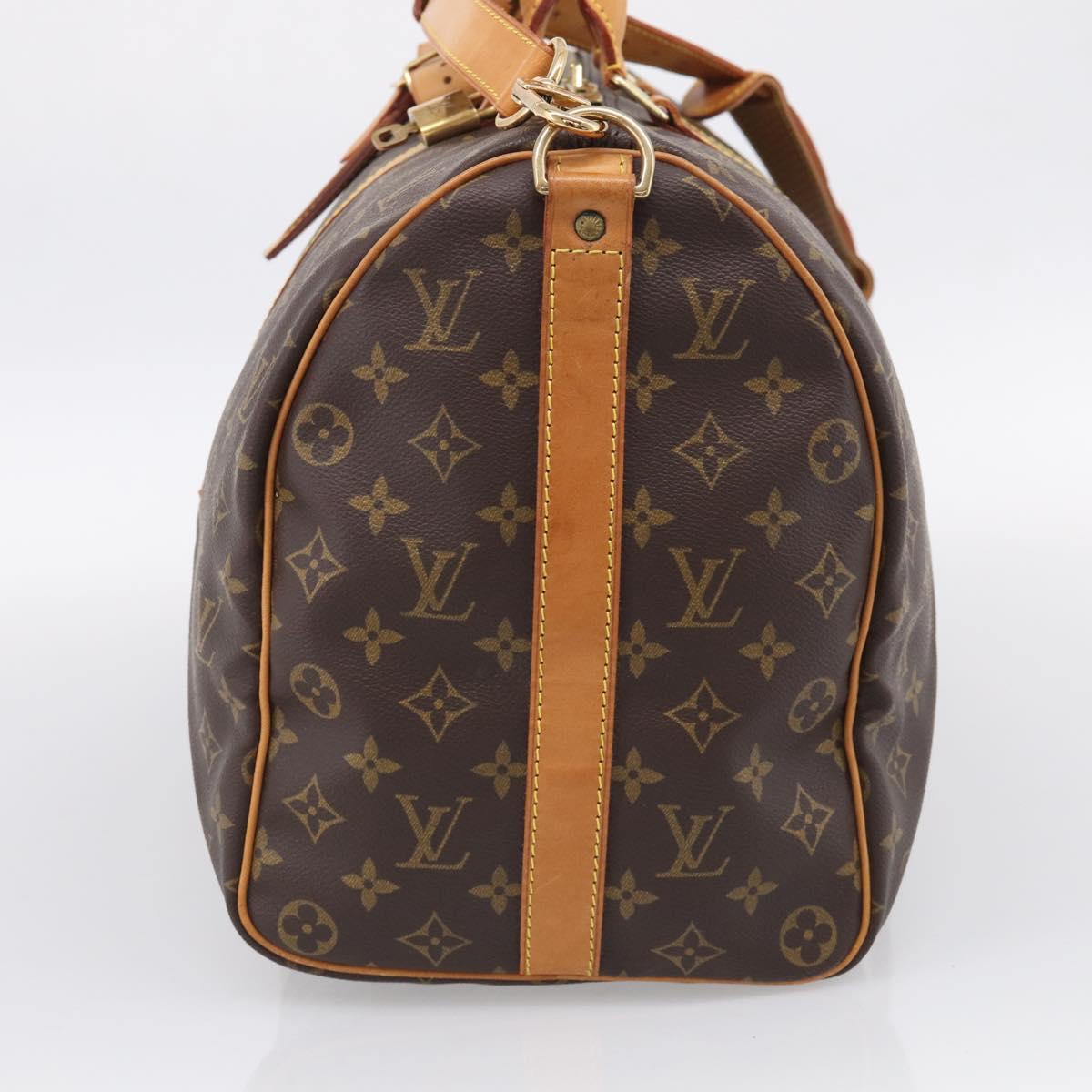 LOUIS VUITTON Monogram Keepall Bandouliere 45 Boston Bag M41418 LV Auth 209076V