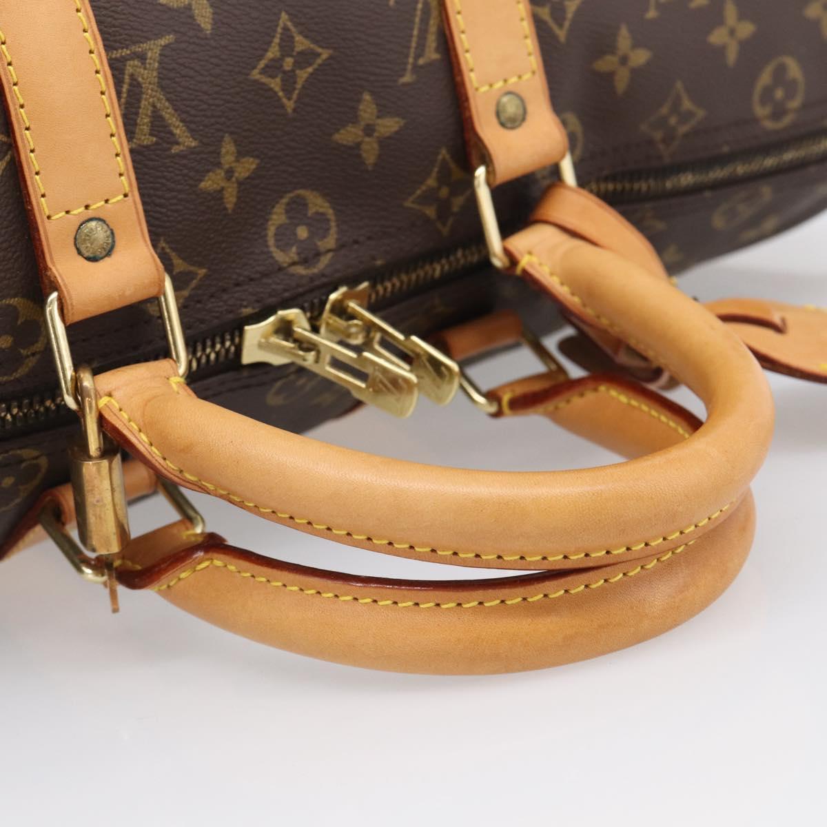LOUIS VUITTON Monogram Keepall Bandouliere 45 Boston Bag M41418 LV Auth 209076V