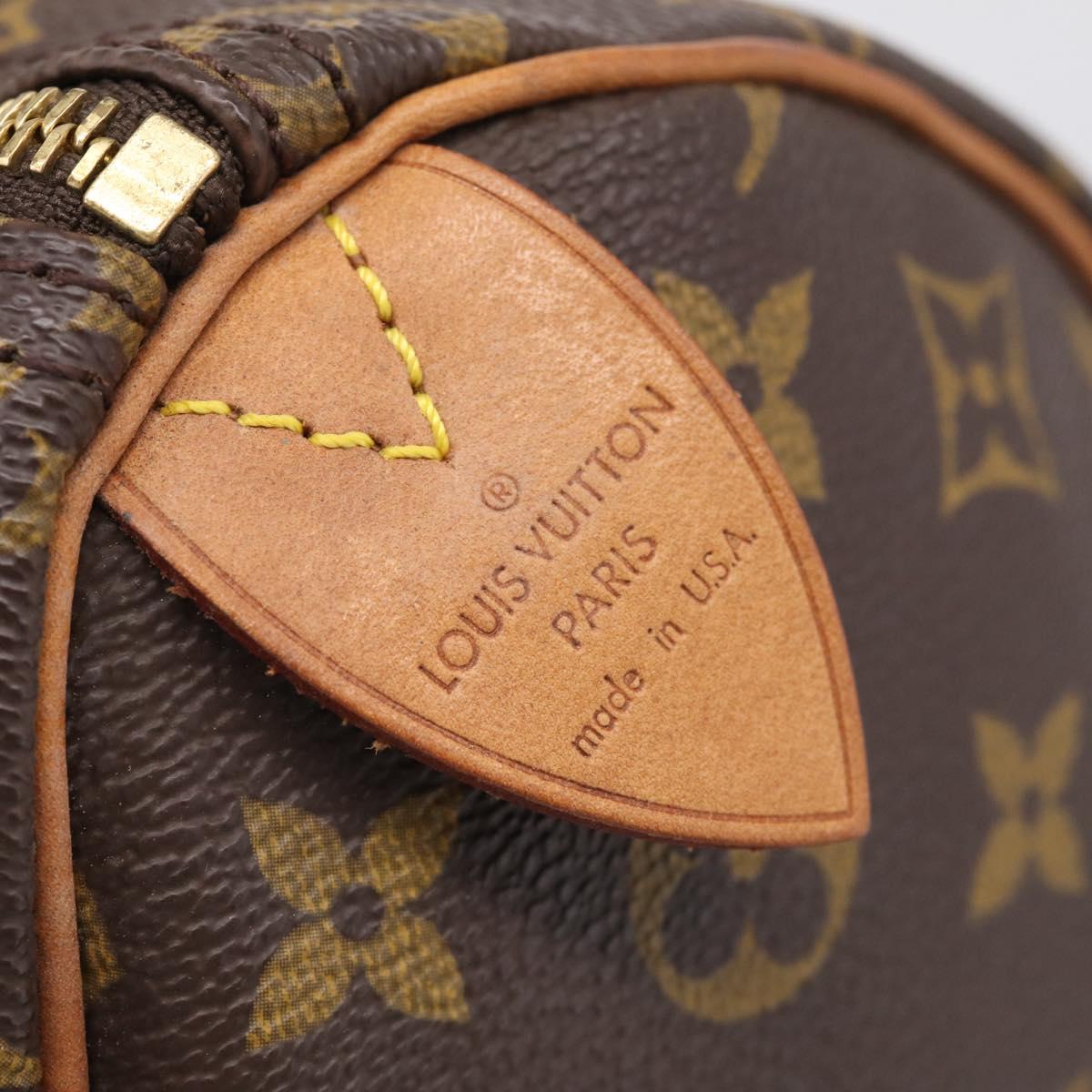 LOUIS VUITTON Monogram Speedy 25 Hand Bag M41528 LV Auth 209077V