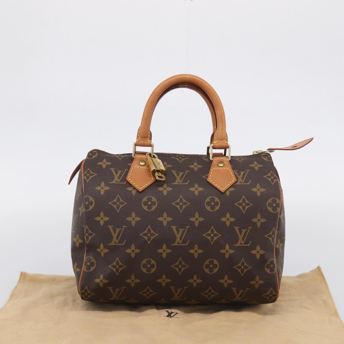 LOUIS VUITTON Monogram Speedy 25 Hand Bag M41528 LV Auth 209077V
