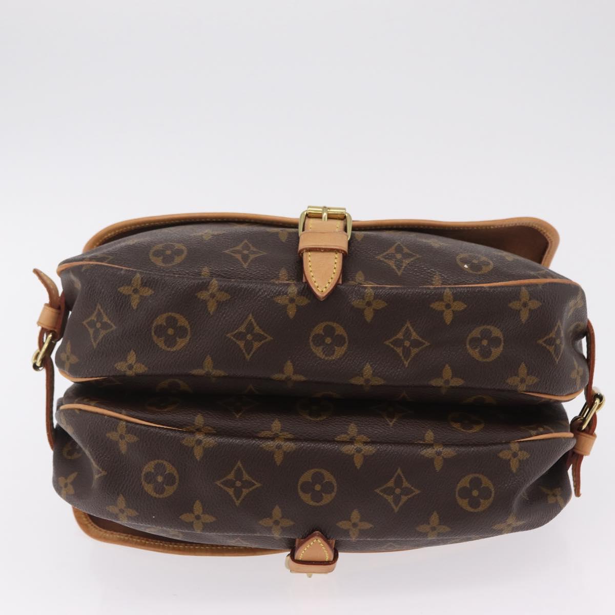 LOUIS VUITTON Monogram Saumur 30 Shoulder Bag M42256 LV Auth 209083V
