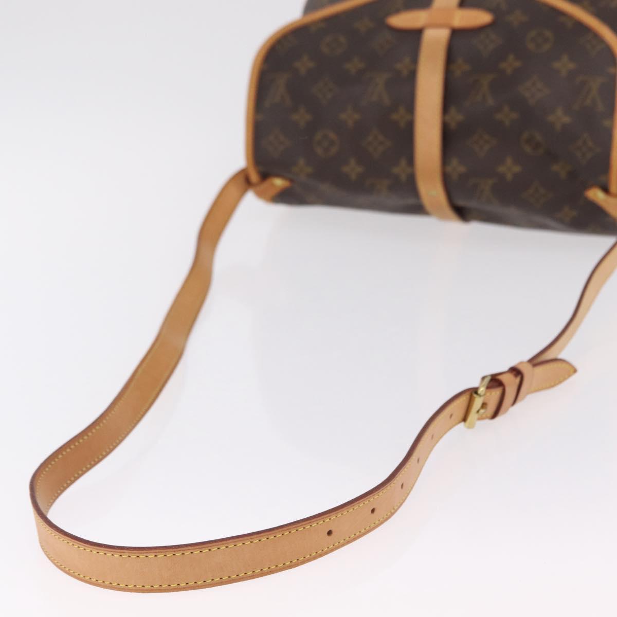 LOUIS VUITTON Monogram Saumur 30 Shoulder Bag M42256 LV Auth 209083V