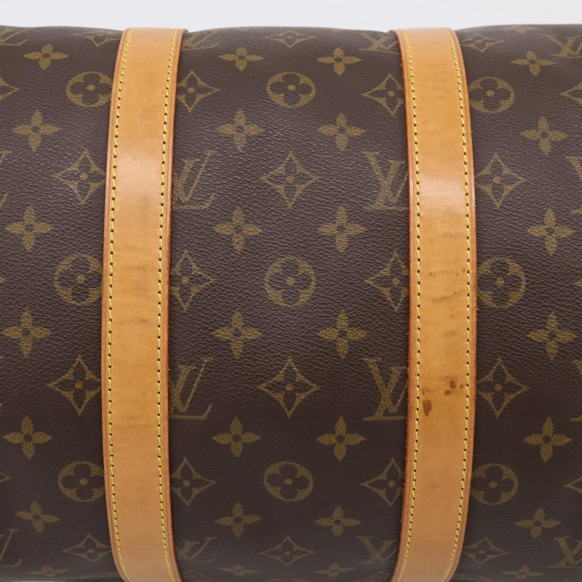 LOUIS VUITTON Monogram Keepall Bandouliere 45 Boston Bag M41418 LV Auth 209095V