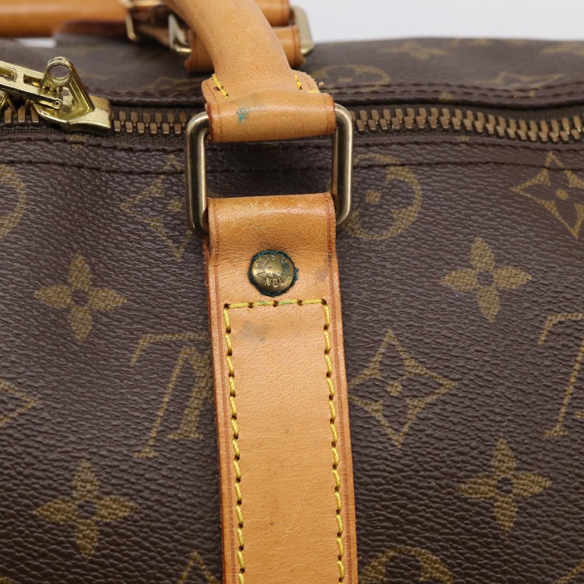 LOUIS VUITTON Monogram Keepall Bandouliere 45 Boston Bag M41418 LV Auth 209095V