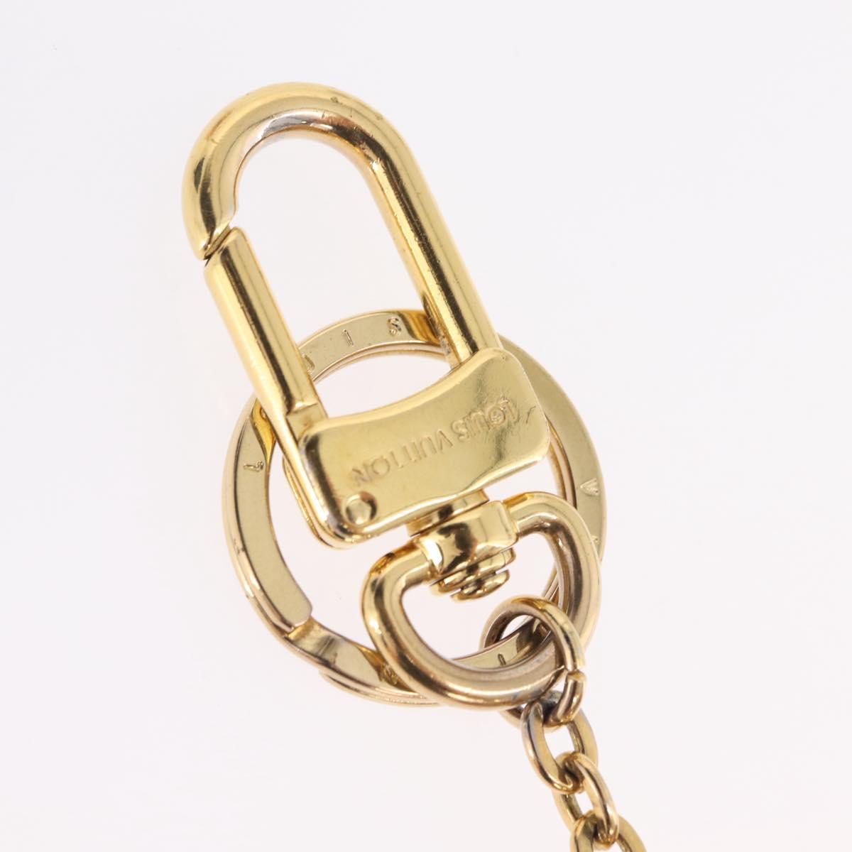 LOUIS VUITTON Bijoux Sac Wild Fur Charm Pink Gold Tone M64260 LV Auth 209113M