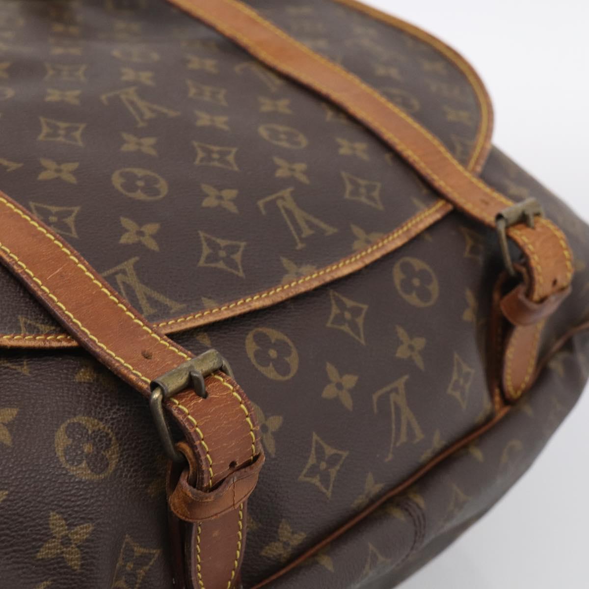 LOUIS VUITTON Monogram Saumur 43 Shoulder Bag M42252 LV Auth 209144