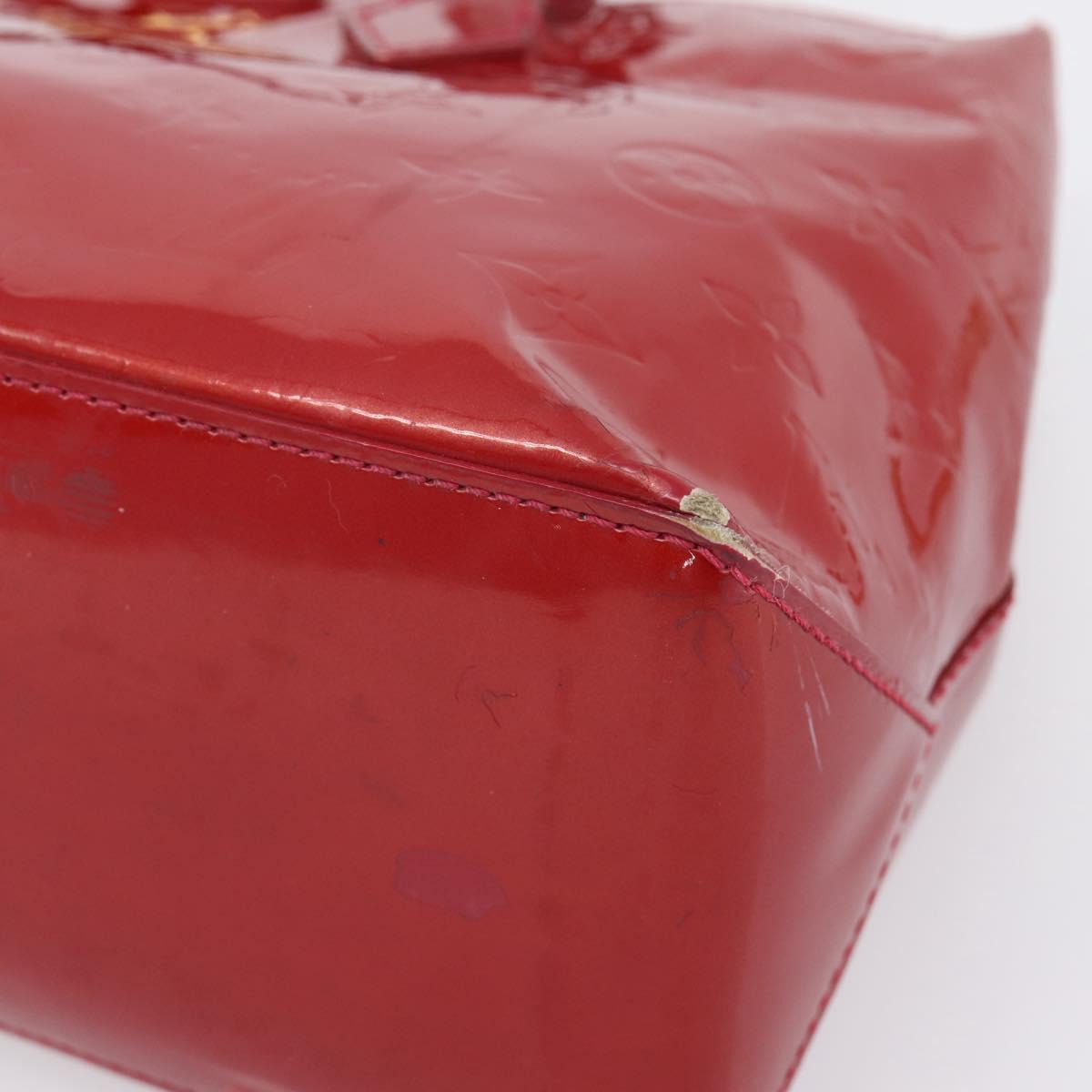 LOUIS VUITTON Monogram Vernis Wilshire PM Pomme D'amour M93642 LV Auth 209152