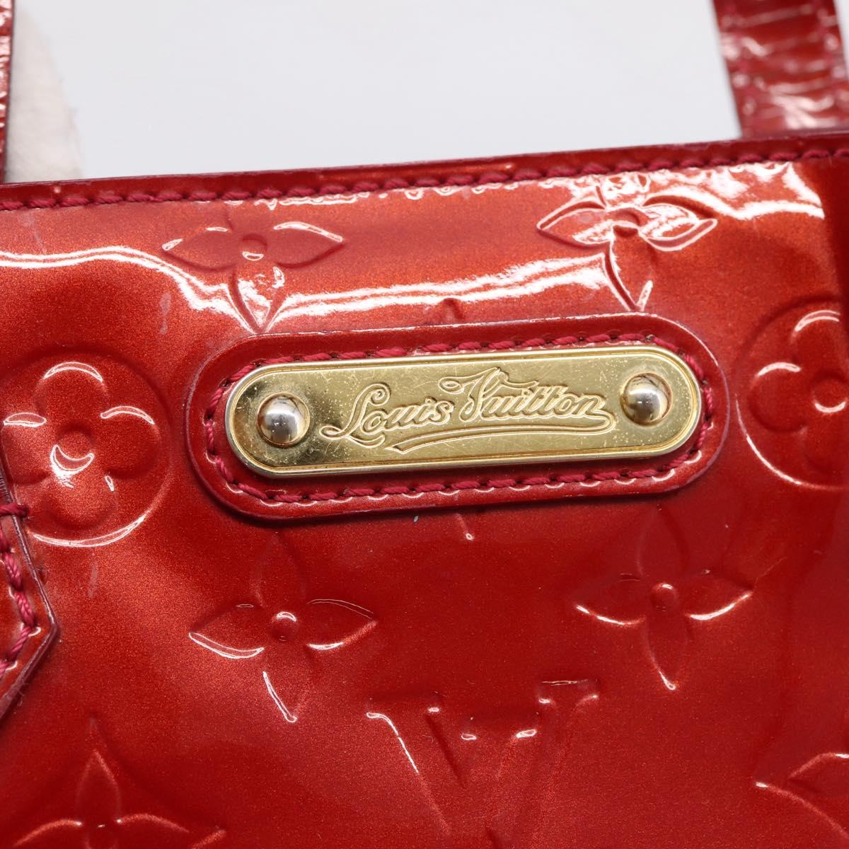 LOUIS VUITTON Monogram Vernis Wilshire PM Pomme D'amour M93642 LV Auth 209152