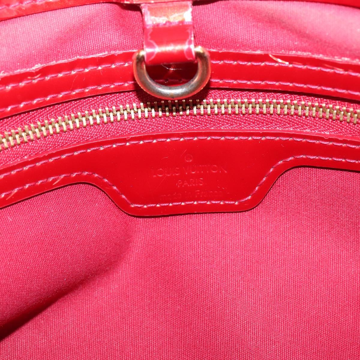LOUIS VUITTON Monogram Vernis Wilshire PM Pomme D'amour M93642 LV Auth 209152