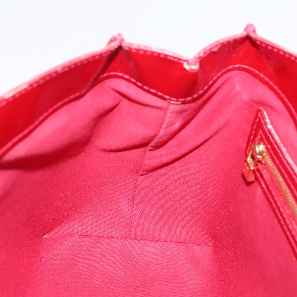 LOUIS VUITTON Monogram Vernis Wilshire PM Pomme D'amour M93642 LV Auth 209152