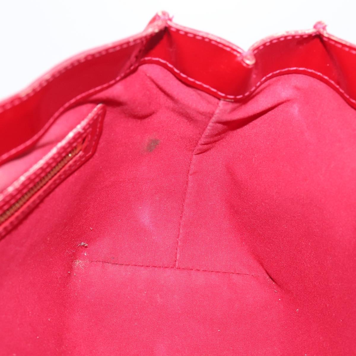LOUIS VUITTON Monogram Vernis Wilshire PM Pomme D'amour M93642 LV Auth 209152