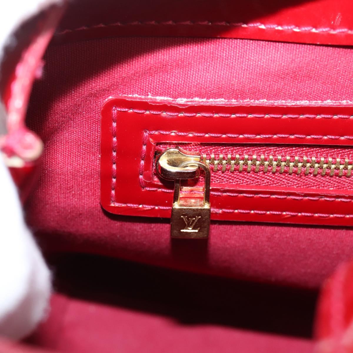 LOUIS VUITTON Monogram Vernis Wilshire PM Pomme D'amour M93642 LV Auth 209152